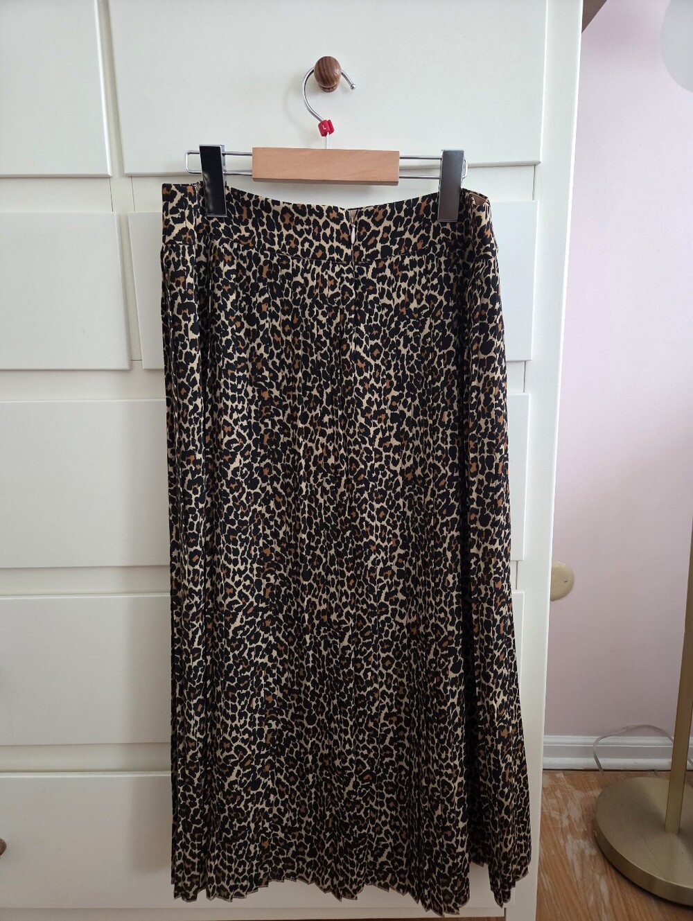 J. Crew Leopard Print A-Line Midi Skirt - Black and Brown